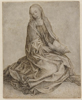 KT 2006 139
<br/>
Zittende vrouw met boek in de handen
<br/>
<em>Anoniem NL, zuid (15de eeuw)</em>